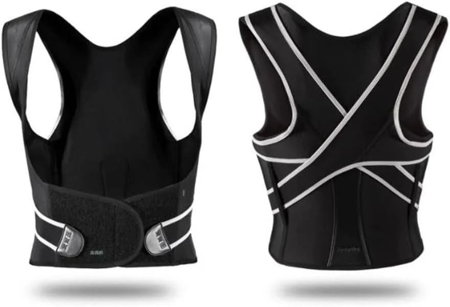 office worker posture corrector support setup