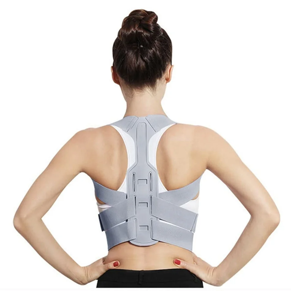 office worker posture corrector support setup